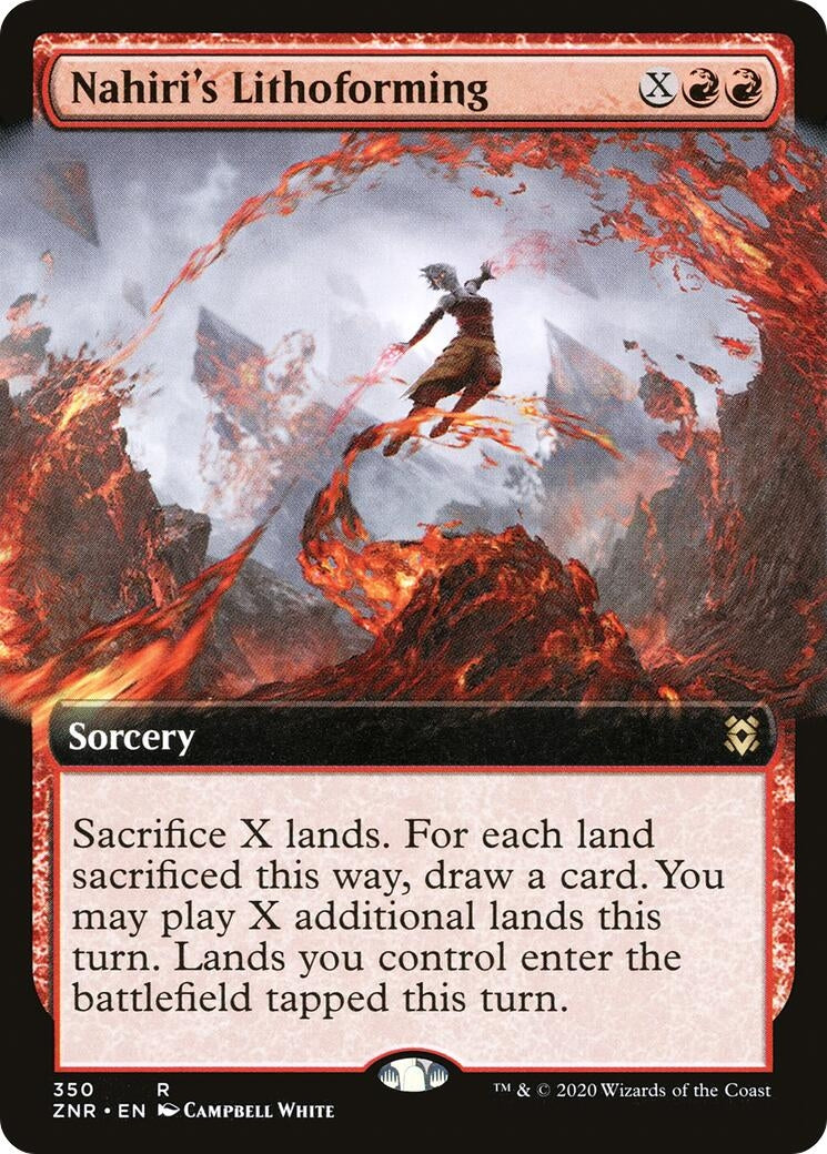 Image for Nahiri's Lithoforming (Extended Art) (350) [Zendikar Rising] - Magic: The Gathering