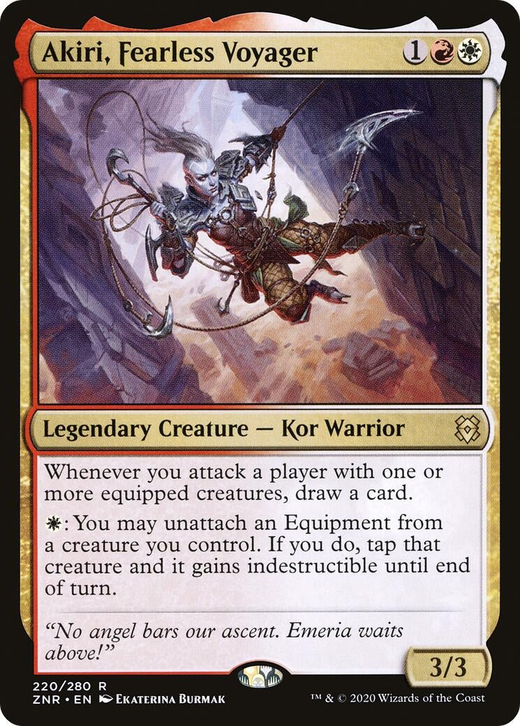 Image for Akiri, Fearless Voyager (220) [Zendikar Rising] - Magic: The Gathering