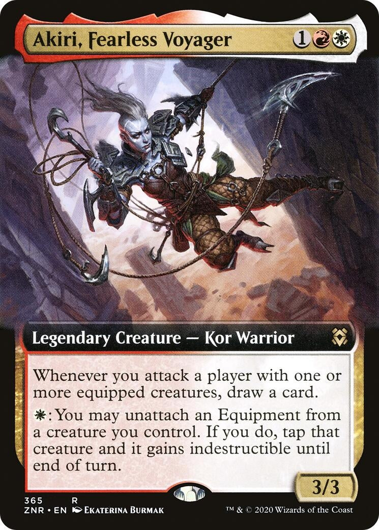 Image for Akiri, Fearless Voyager (Extended Art) (365) [Zendikar Rising] - Magic: The Gathering