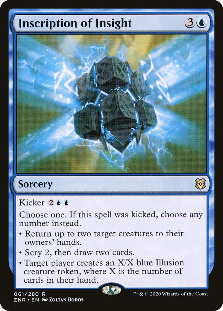 Image for Inscription of Insight (61) [Zendikar Rising] - Magic: The Gathering