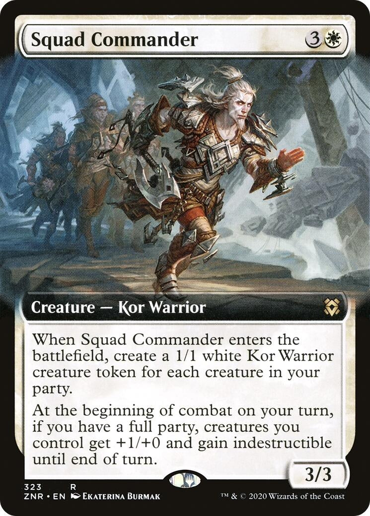 Squad Commander (Extended Art) (323) [Zendikar Rising]