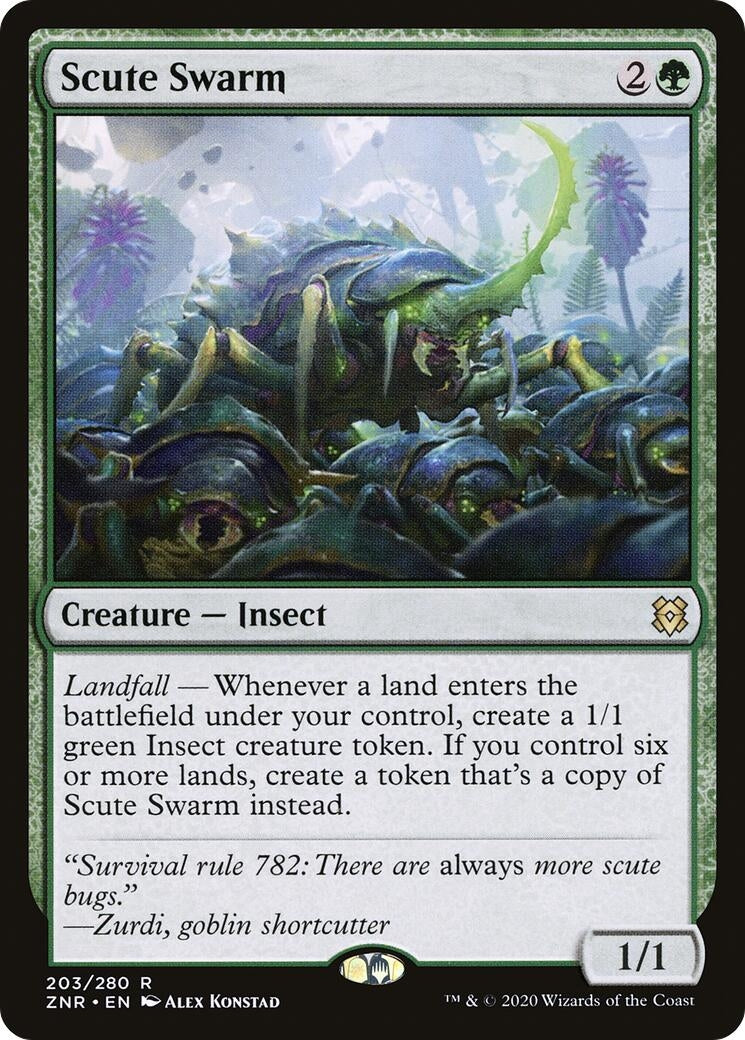 Image for Scute Swarm (203) [Zendikar Rising] - Magic: The Gathering