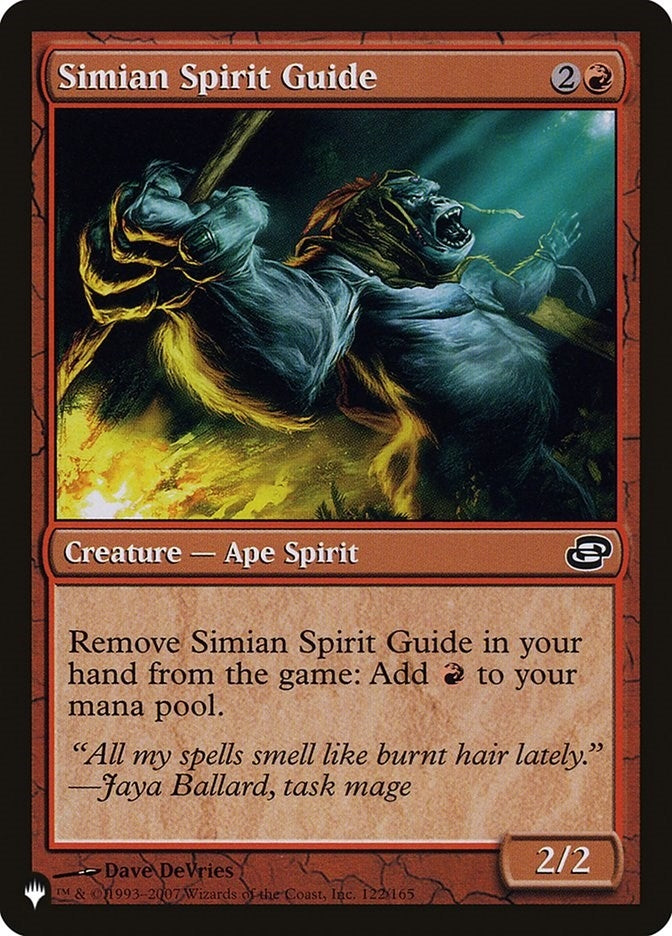 Image for Simian Spirit Guide (122/165) [The List Reprints] - Magic: The Gathering
