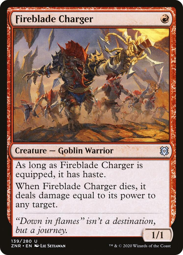 Image for Fireblade Charger (139) [Zendikar Rising] - Magic: The Gathering