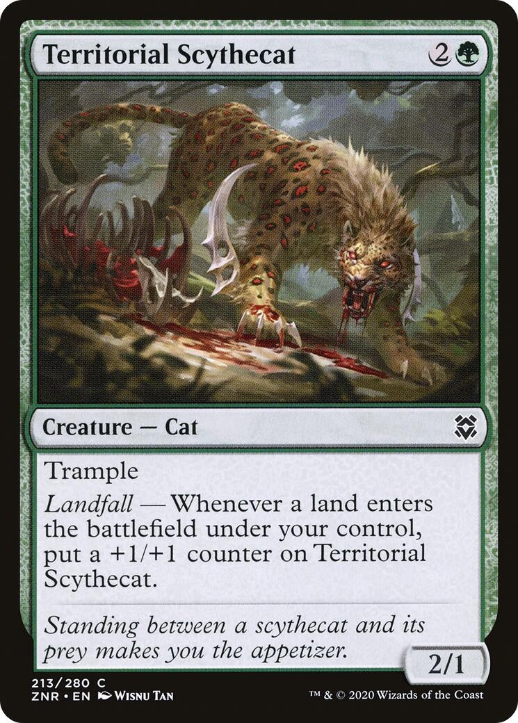 Image for Territorial Scythecat (213) [Zendikar Rising] - Magic: The Gathering