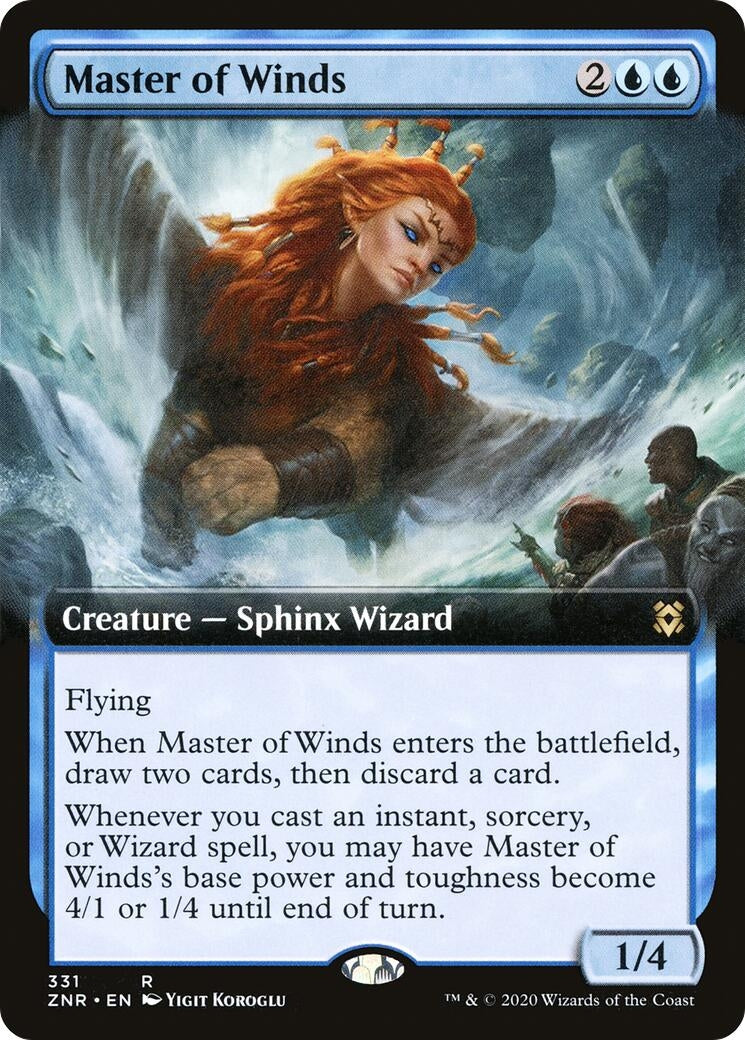 Image for Master of Winds (Extended Art) (331) [Zendikar Rising] - Magic: The Gathering