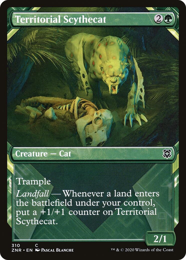 Image for Territorial Scythecat (Showcase) (310) [Zendikar Rising] - Magic: The Gathering