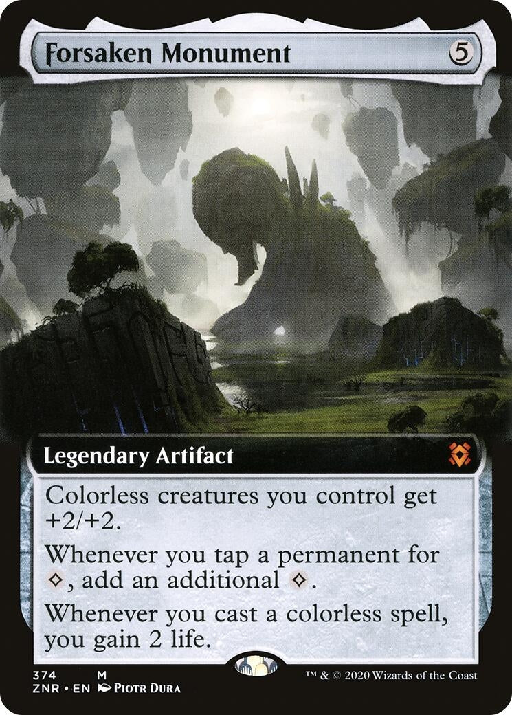 Image for Forsaken Monument (Extended Art) (374) [Zendikar Rising] - Magic: The Gathering