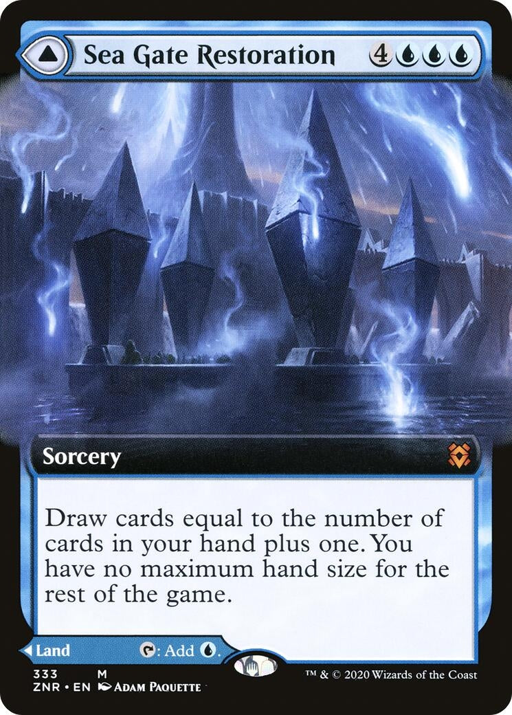 Image for Sea Gate Restoration (Extended Art) (333) [Zendikar Rising] - Magic: The Gathering