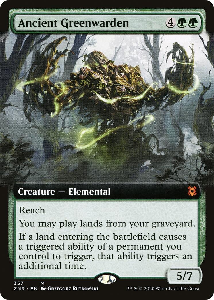 Image for Ancient Greenwarden (Extended Art) (357) [Zendikar Rising] - Magic: The Gathering