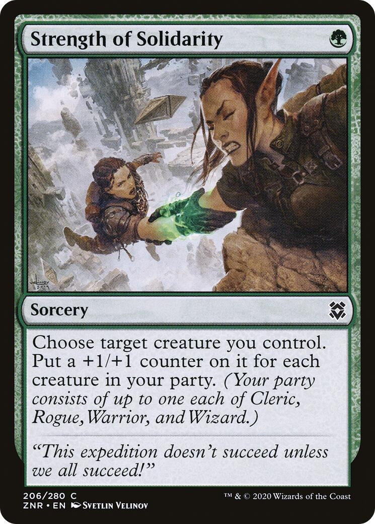 Image for Strength of Solidarity (206) [Zendikar Rising] - Magic: The Gathering