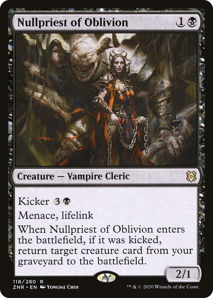 Image for Nullpriest of Oblivion (118) [Zendikar Rising] - Magic: The Gathering