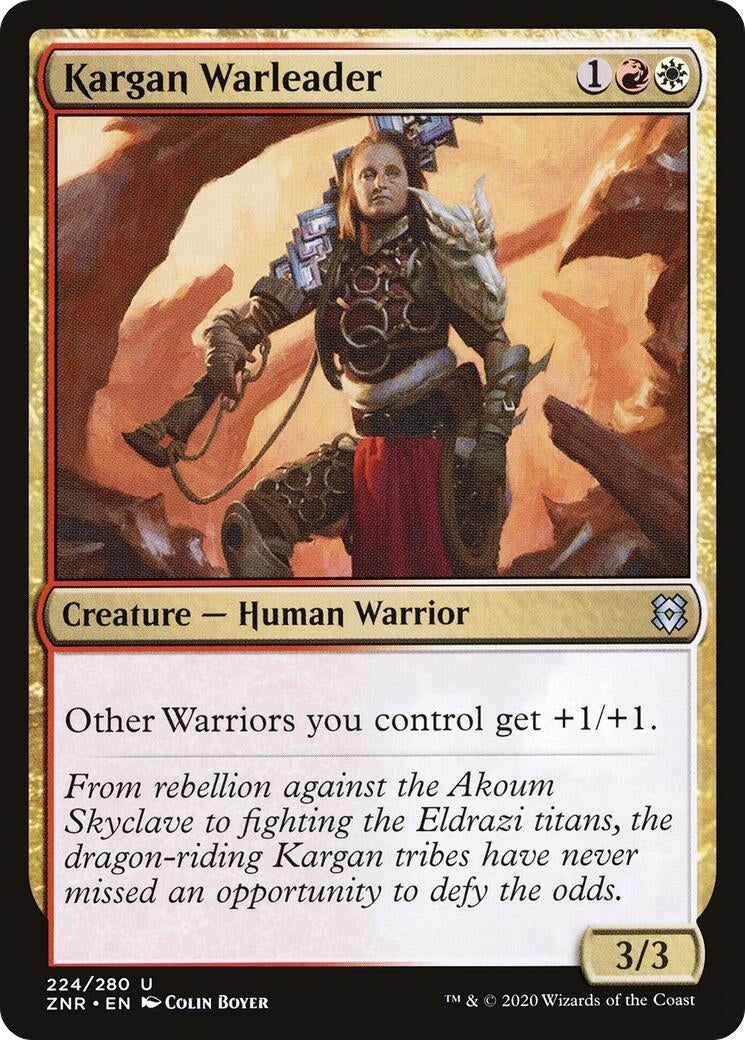 Image for Kargan Warleader (224) [Zendikar Rising] - Magic: The Gathering