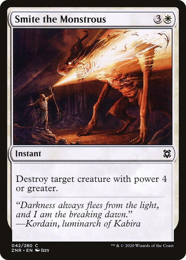 Image for Smite the Monstrous (42) [Zendikar Rising] - Magic: The Gathering