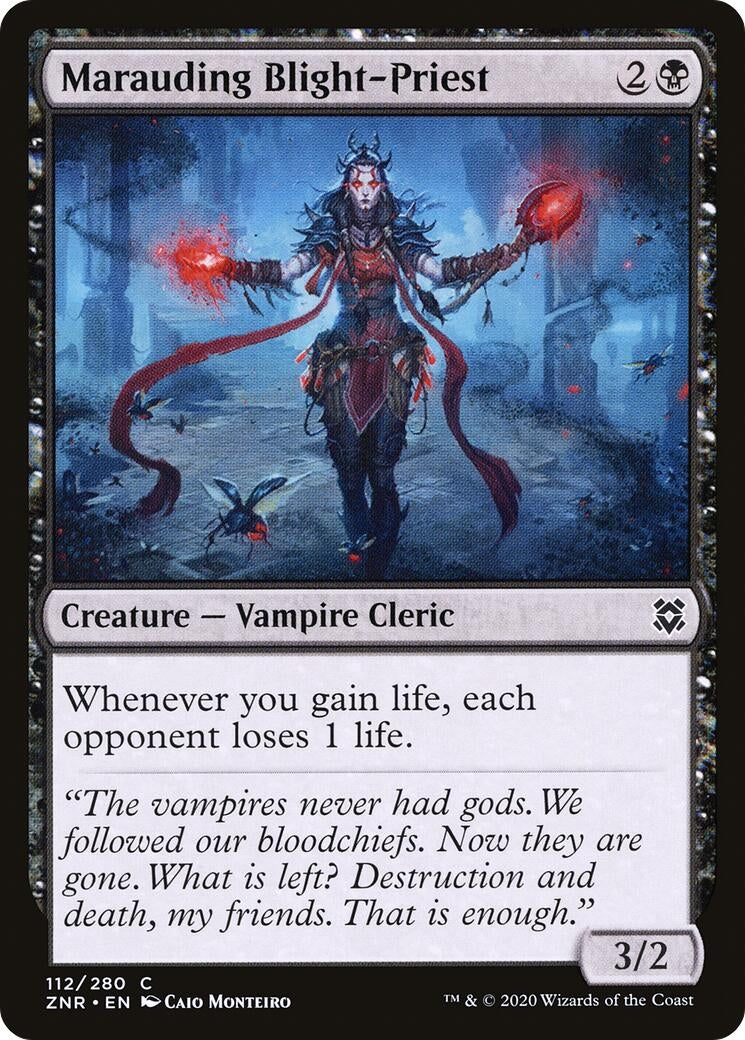 Image for Marauding Blight-Priest (112) [Zendikar Rising] - Magic: The Gathering