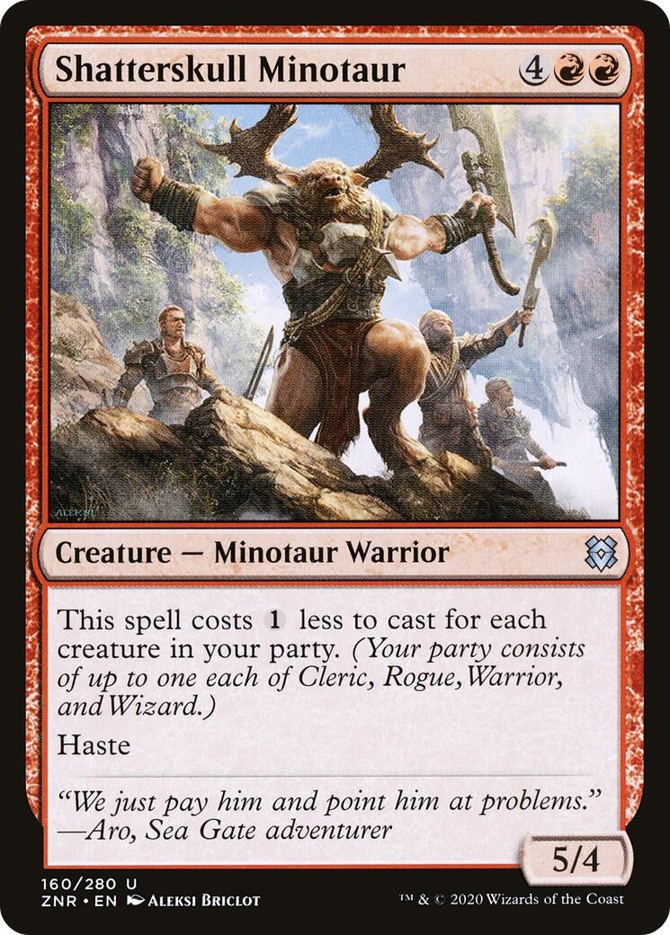 Image for Shatterskull Minotaur (160) [Zendikar Rising] - Magic: The Gathering