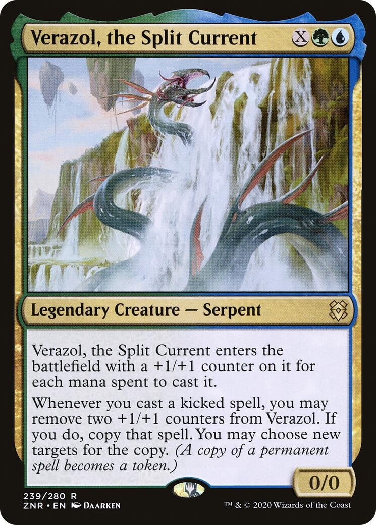 Image for Verazol, the Split Current (239) [Zendikar Rising] - Magic: The Gathering