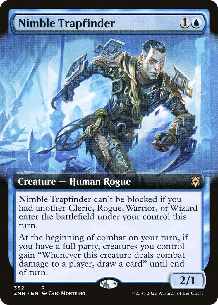 Image for Nimble Trapfinder (Extended Art) (332) [Zendikar Rising] - Magic: The Gathering