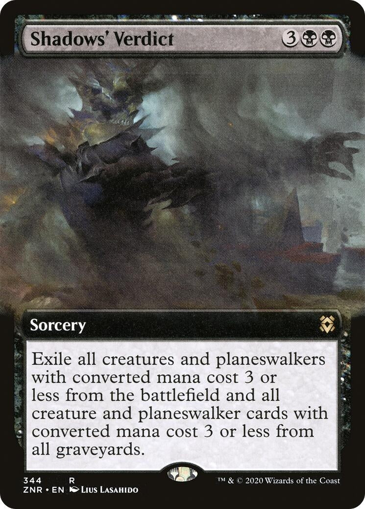 Image for Shadows' Verdict (Extended Art) (344) [Zendikar Rising] - Magic: The Gathering