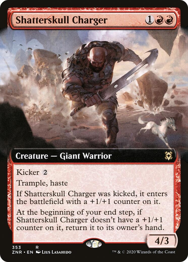 Image for Shatterskull Charger (Extended Art) (353) [Zendikar Rising] - Magic: The Gathering
