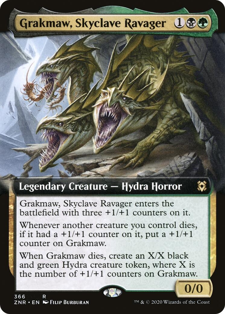 Image for Grakmaw, Skyclave Ravager (Extended Art) (366) [Zendikar Rising] - Magic: The Gathering