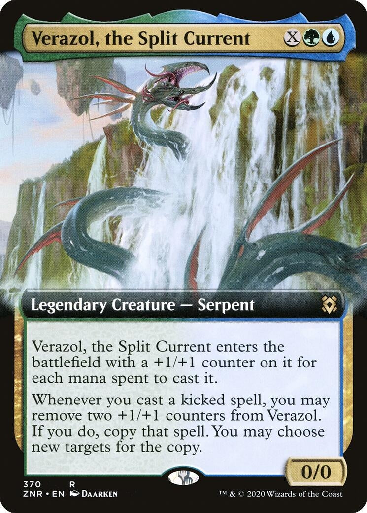 Image for Verazol, the Split Current (Extended Art) (370) [Zendikar Rising] - Magic: The Gathering