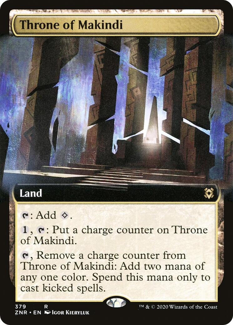 Image for Throne of Makindi (Extended Art) (379) [Zendikar Rising] - Magic: The Gathering