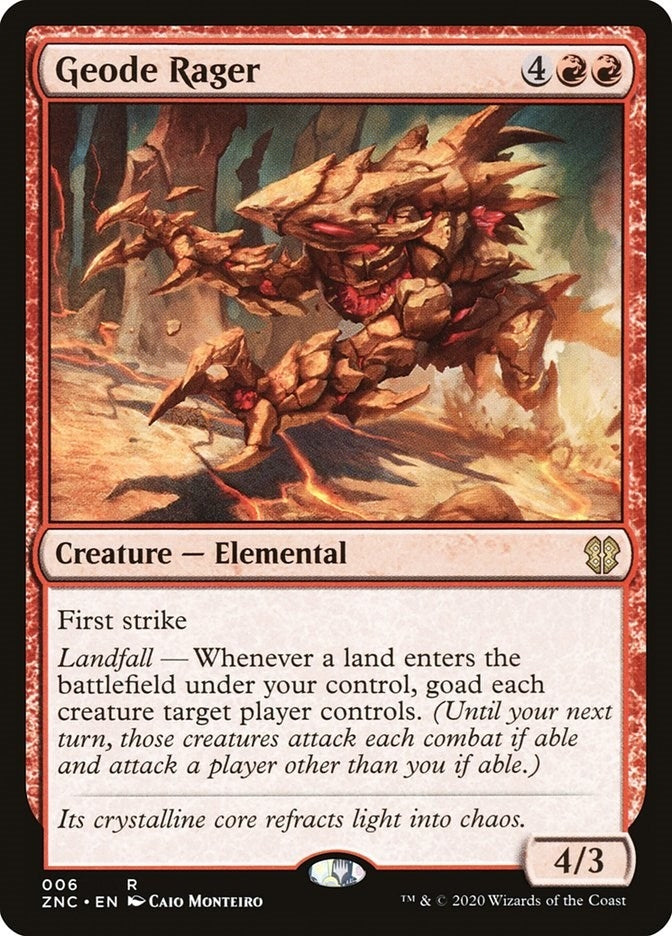Image for Geode Rager (6) [Zendikar Rising] - Magic: The Gathering