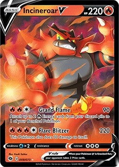 Image for Incineroar V (08/73) [Champion's Path] - Pokemon