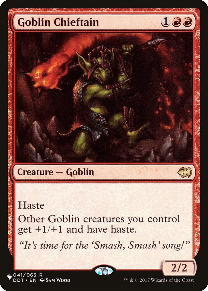Image for Goblin Chieftain (041/063) [The List Reprints] - Magic: The Gathering