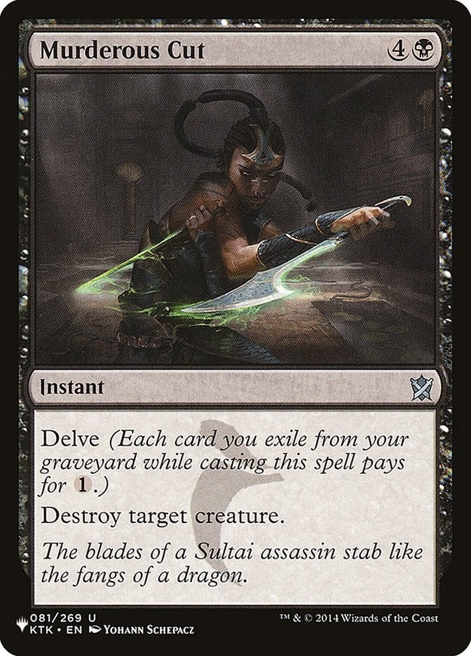 Image for Murderous Cut (081/269) [The List Reprints] - Magic: The Gathering