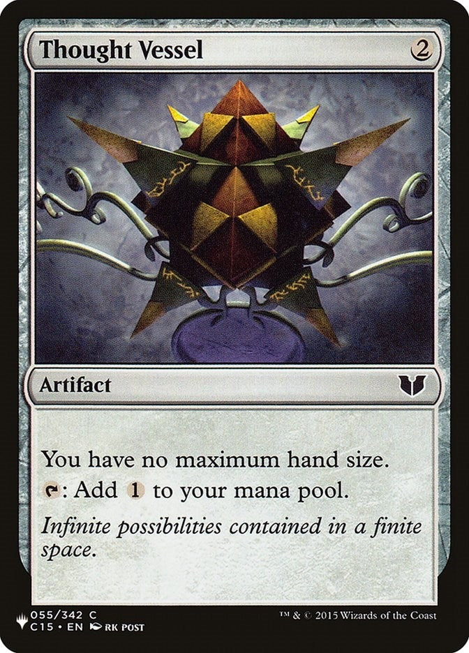 Image for Thought Vessel (C15) (055/342) [The List Reprints] - Magic: The Gathering