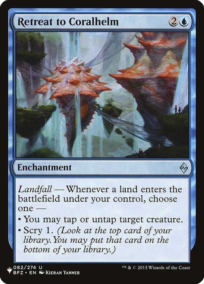Image for Retreat to Coralhelm (082/274) [The List Reprints] - Magic: The Gathering