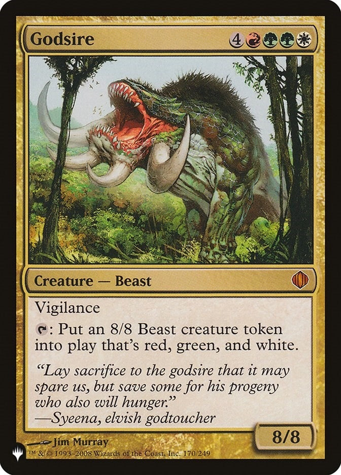 Image for Godsire (170/249) [The List Reprints] - Magic: The Gathering