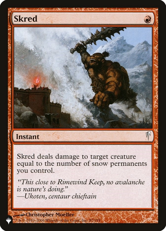 Image for Skred (97/155) [The List Reprints] - Magic: The Gathering