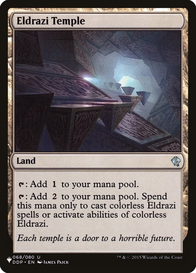 Image for Eldrazi Temple (068/080) [The List Reprints] - Magic: The Gathering