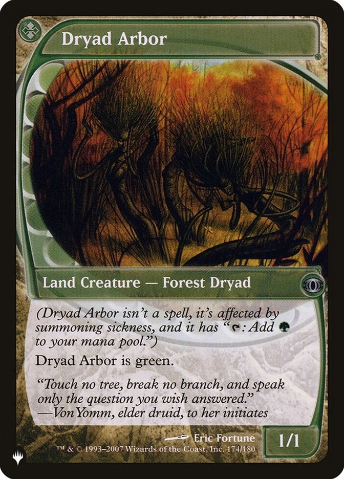 Image for Dryad Arbor (174/180) [The List Reprints] - Magic: The Gathering