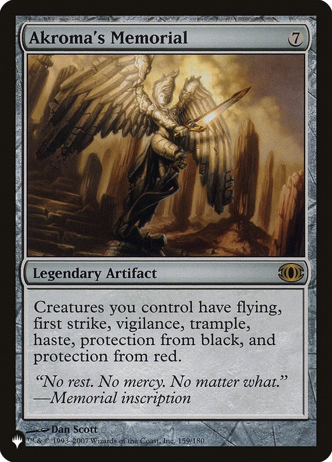 Image for Akroma's Memorial (159/180) [The List Reprints] - Magic: The Gathering