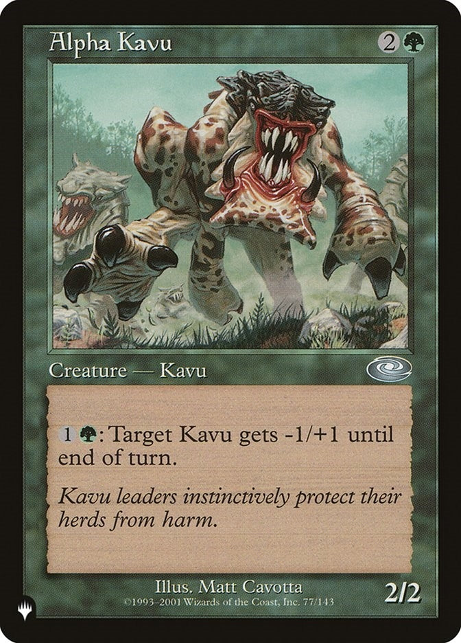 Image for Alpha Kavu (77/143) [The List Reprints] - Magic: The Gathering
