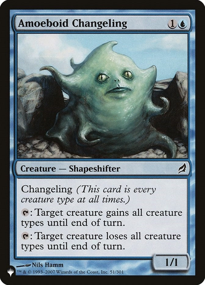Image for Amoeboid Changeling (LRW) (51/301) [The List Reprints] - Magic: The Gathering