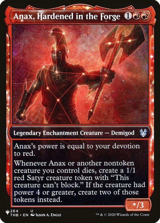 Image for Anax, Hardened in the Forge (Showcase) (264/254) [The List Reprints] - Magic: The Gathering