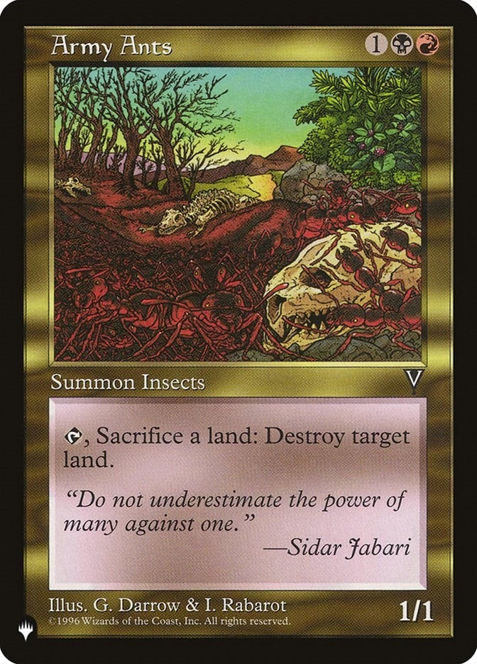 Image for Army Ants [The List Reprints] - Magic: The Gathering