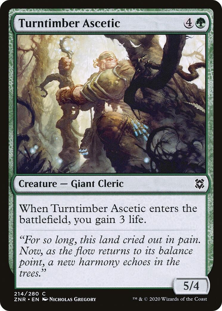 Image for Turntimber Ascetic (214) [Zendikar Rising] - Magic: The Gathering