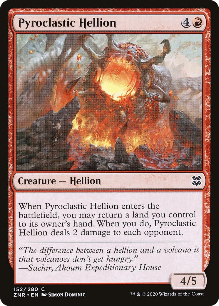 Image for Pyroclastic Hellion (152) [Zendikar Rising] - Magic: The Gathering