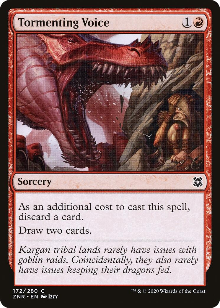 Image for Tormenting Voice (172) [Zendikar Rising] - Magic: The Gathering