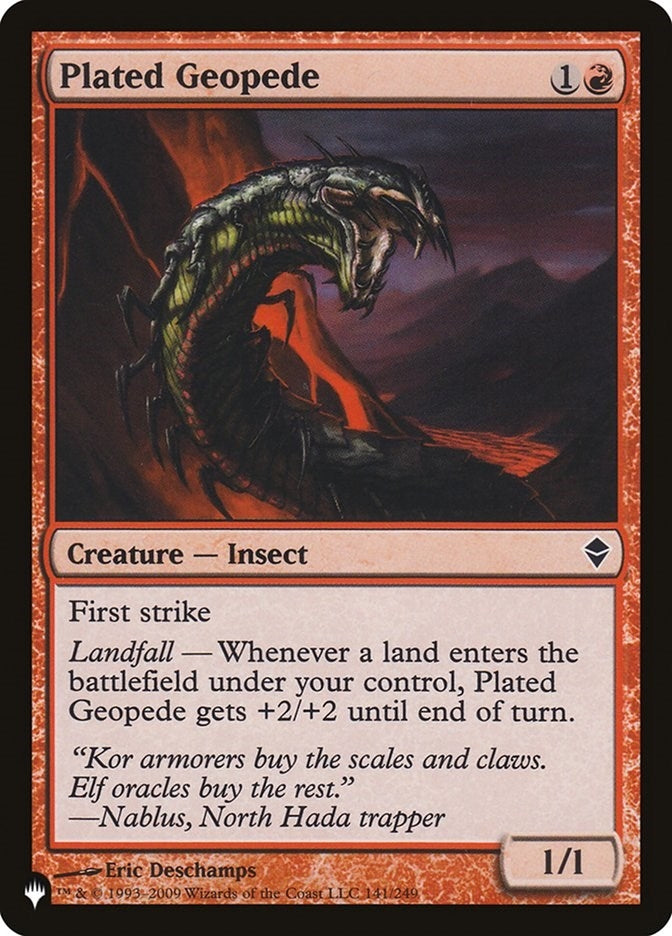 Plated Geopede (141/249) [The List Reprints]