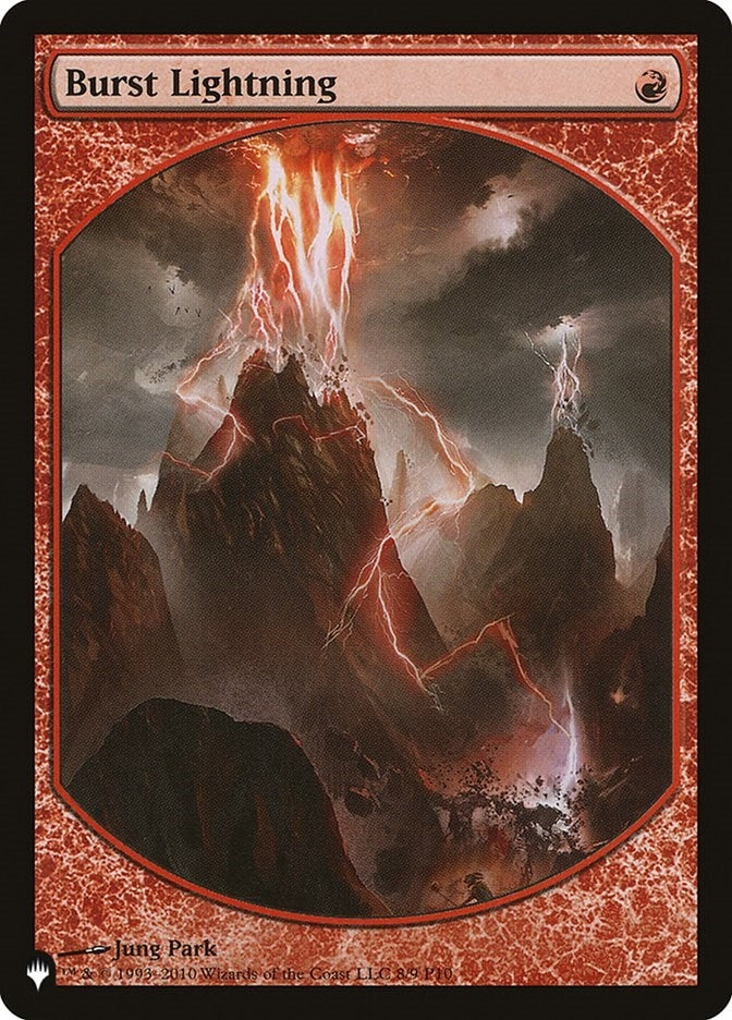 Image for Burst Lightning (P10) (9-Aug) [The List Reprints] - Magic: The Gathering