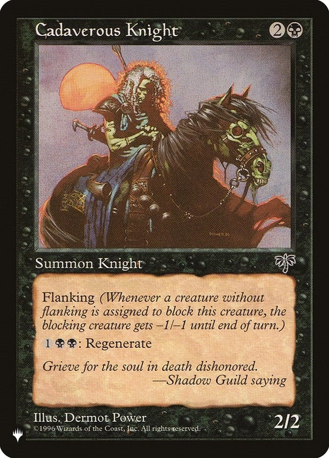 Image for Cadaverous Knight [The List Reprints] - Magic: The Gathering