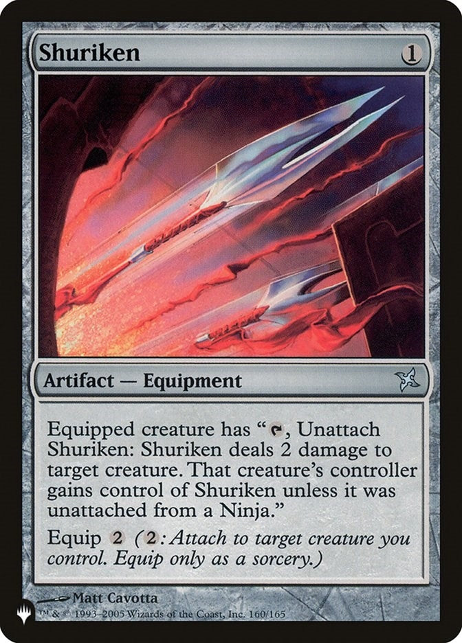 Image for Shuriken (160/165) [The List Reprints] - Magic: The Gathering