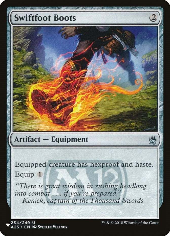 Image for Swiftfoot Boots (A25) (234/249) [The List Reprints] - Magic: The Gathering